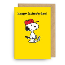 Tarjeta Snoopy. Father's Day
