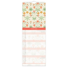 Calendario delgado William Morris 2026