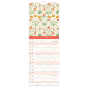 Calendario delgado William Morris 2026