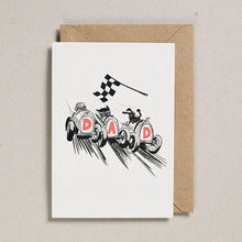 Tarjeta Dad Race Car