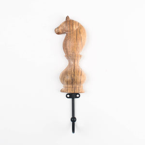 Colgador de Madera de Ajedrez. Caballero.