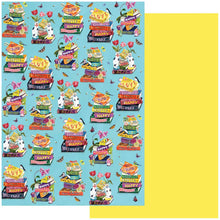 Papel Reversible 'Bookstack'