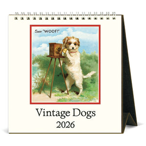 Calendario de Mesa Vintage Dogs 2026
