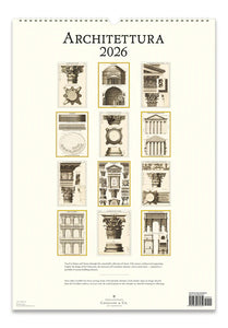Calendario de Pared Architettura 2026