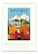 Calendario de Pared Vintage Travel 2026