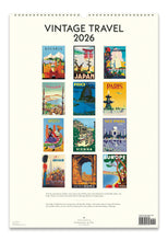 Calendario de Pared Vintage Travel 2026