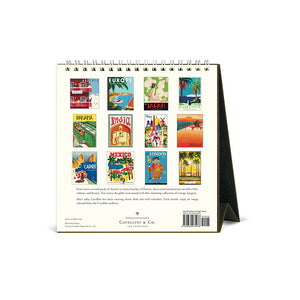 Calendario de Mesa Vintage Travel 2026