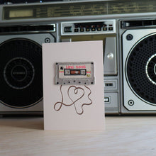 Tarjeta-Parche. Love Songs Mix Tape