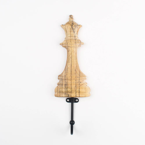 Colgador de Madera de Pieza de Ajedrez. Reina