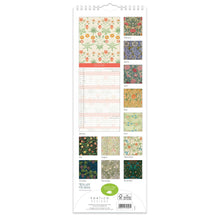 Calendario delgado William Morris 2026