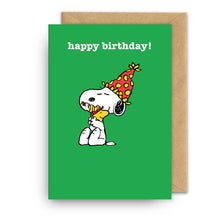 Tarjeta Snoopy. Birthday Cuddle