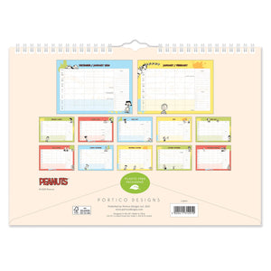 Calendario Peanuts A4 Familia 2026