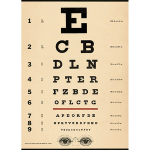 Poster-Wrap Eye Chart