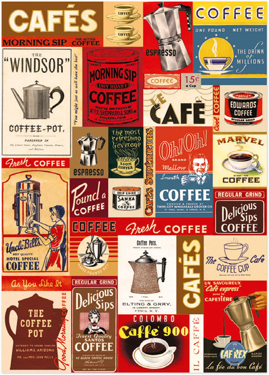 Poster-Wrap Coffee de Cavallini & Co.