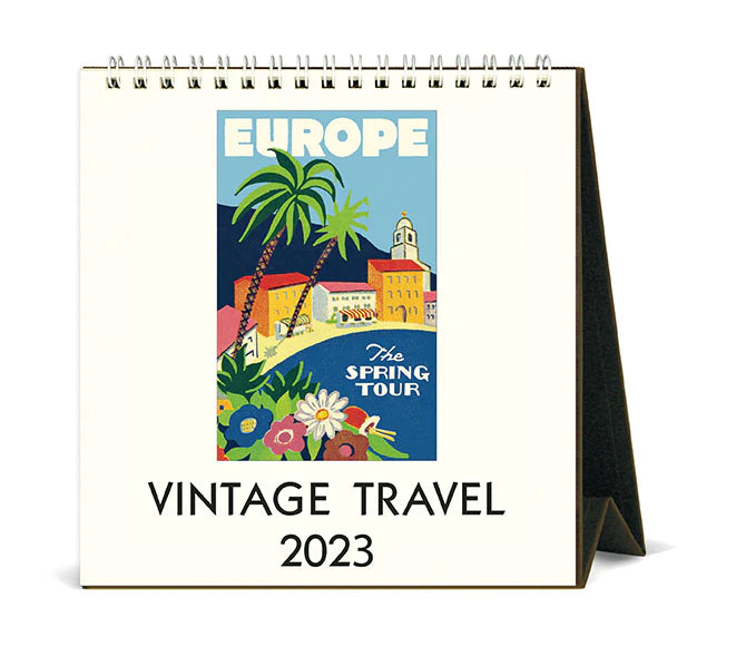 Calendario de Mesa Vintage Travel 2023