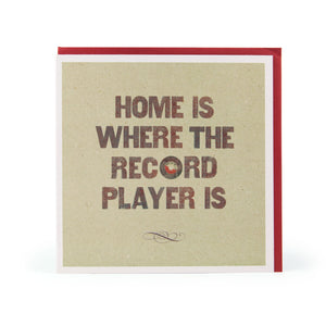 Home is where the record player is