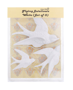 Golondrinas Adorno de Pared - Blanco